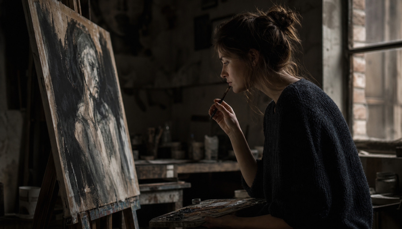 Entre ombre et lumière : explorer la face cachée de la création artistique